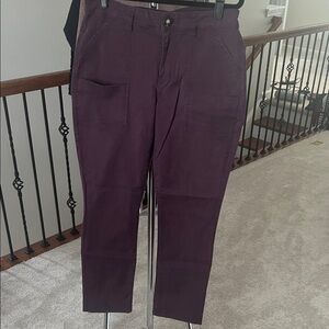 CAbi Women's Dark Purple Straight Leg Pants